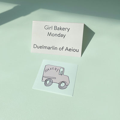 Girl Bakery ステッカー／Monday 6枚セット