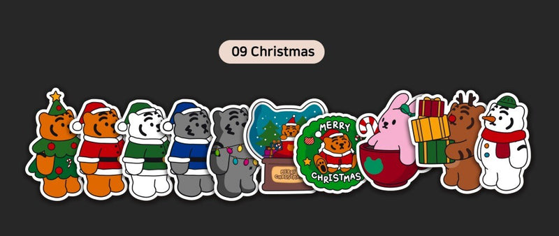 Hologram Removable Peace Sticker Christmas