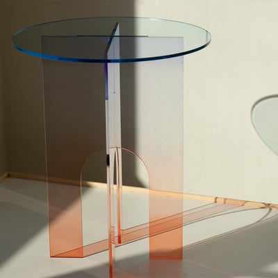 acrylic side table