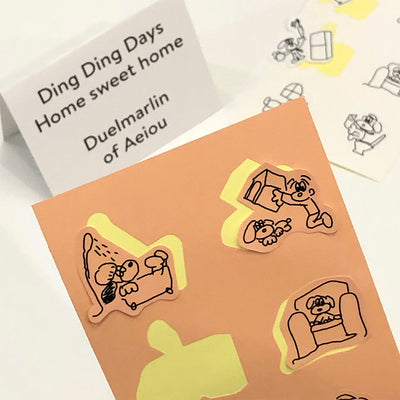 [STANDARD BIEN] Ding Ding Days Home sweet home 2color sticker set