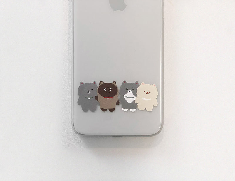4 Cats (Mong Pong Huyo) Chibikko Sticker