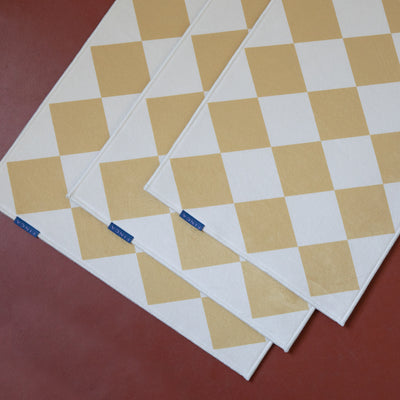 Diamond Tile Floor Mat Peanuts Butter 3sizes
