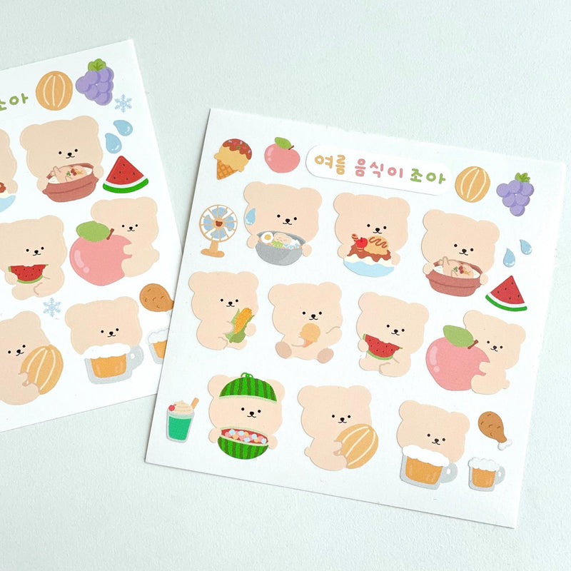 summer food stickers