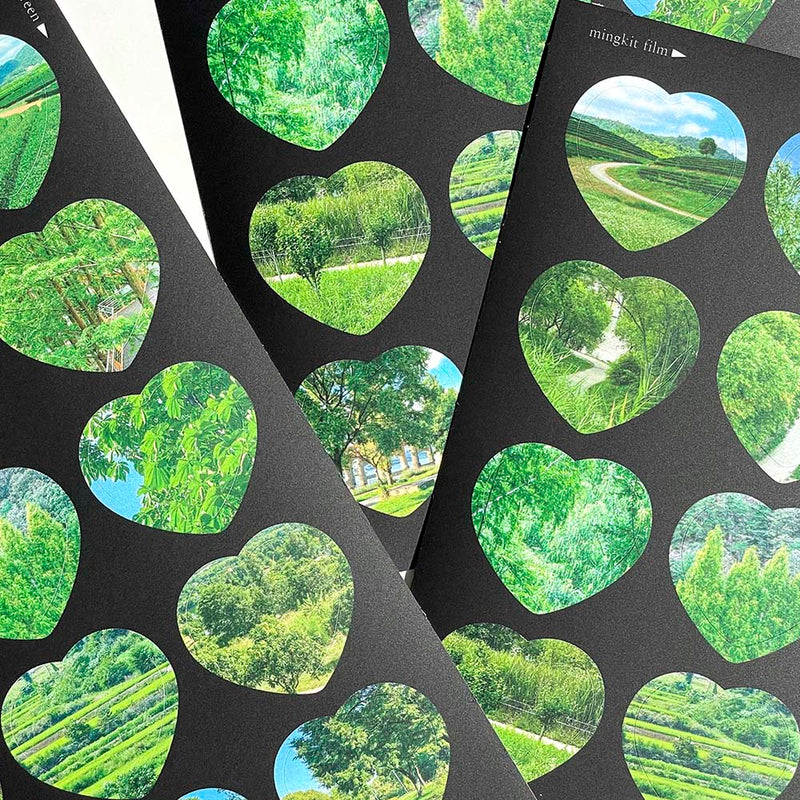 Green heart Photo Studio Sticker
