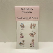 Girl Bakery Sticker/Thursday Set of 2