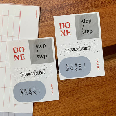 Step-by-step note paper set