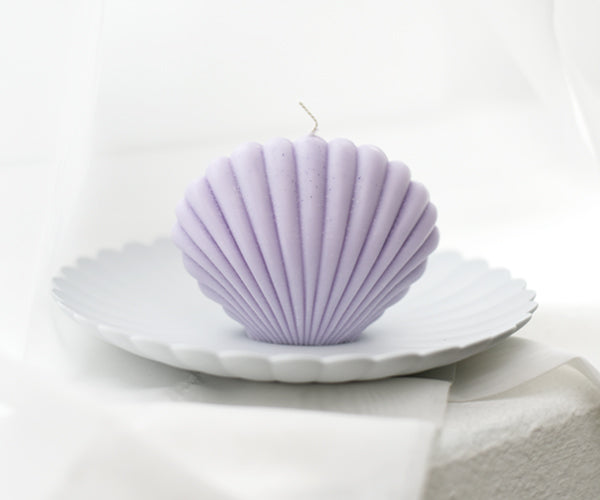 Shell candle Purple