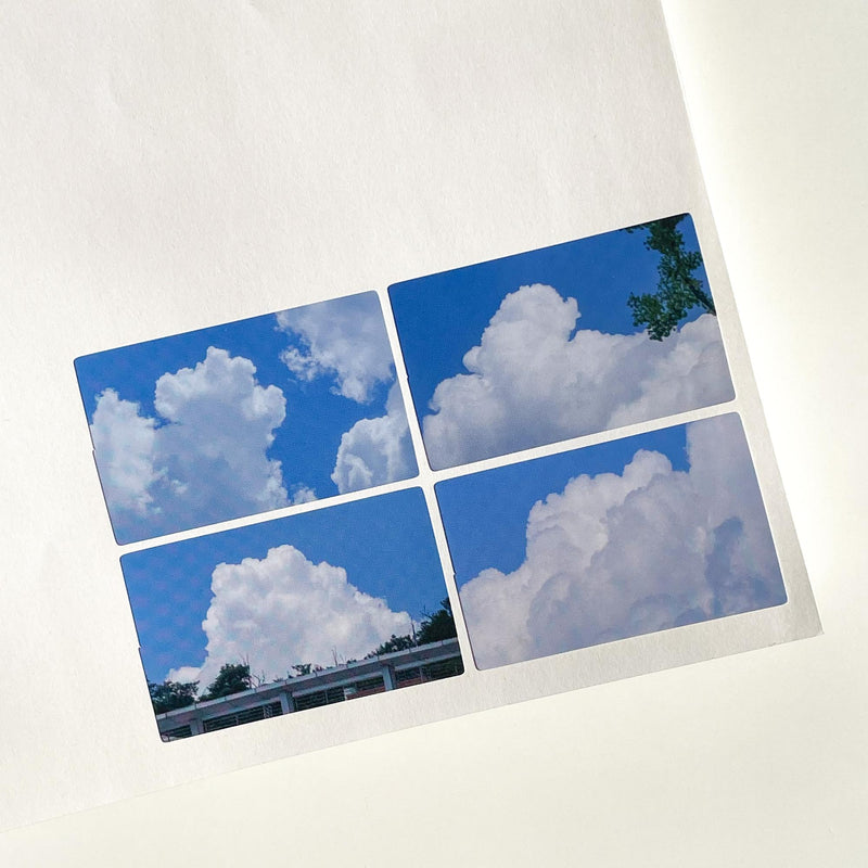 Cloud 4pcs Sticker