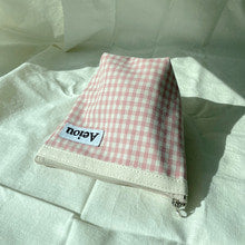 Basic Pouch (M size) Cherry Blossom Check