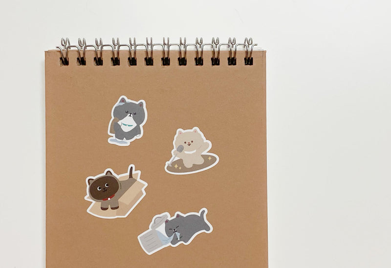 Four Cats Emoji Sticker