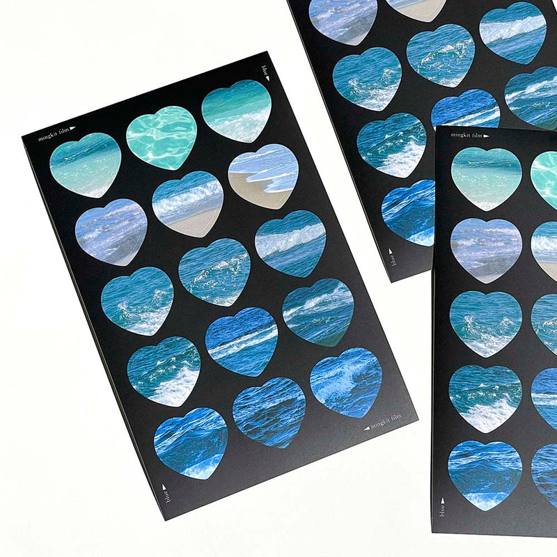 Blue heart Photo Studio Sticker