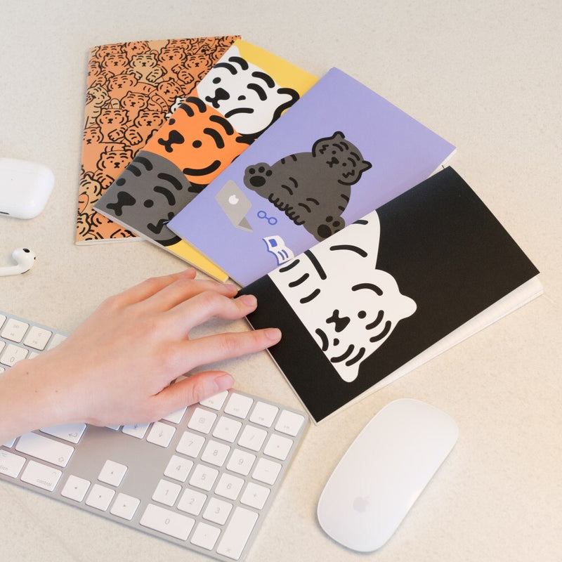 3colors tiger sewing machine notebook