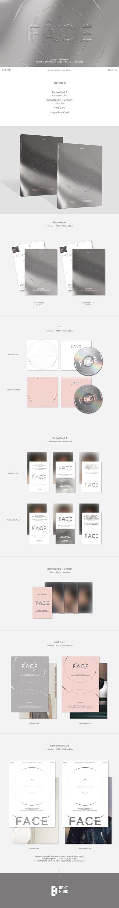 JIMIN (BTS) 'FACE' (2 forms set)