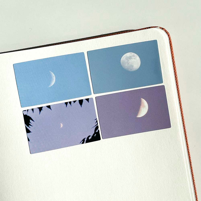 Moon 4pcs Sticker