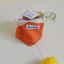 Aeiou Basic Pouch (Size M) Orange