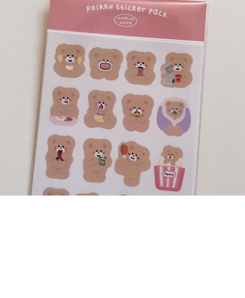 [HOLIDAY TIME] Polkku sticker pack Yum Yum Bebe