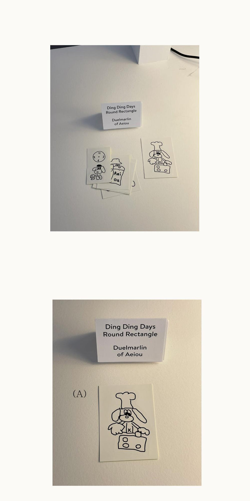 [E.PALETTE] Ding Ding Days Sticker / Round Rectangle 6 pieces set