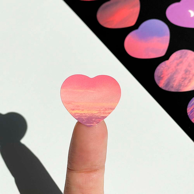 Pink heart Photo Studio Sticker