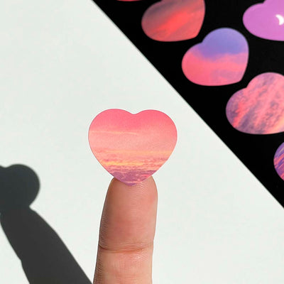 Pink heart Photo Studio Sticker