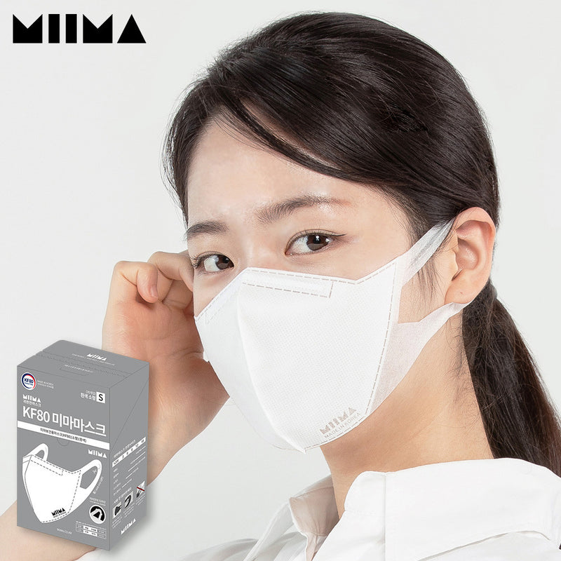 KF80 Mima Mask White S size 30 pieces set