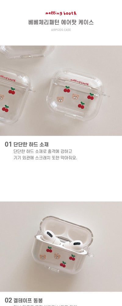 Bebe Cherry Pattern AirPods Case