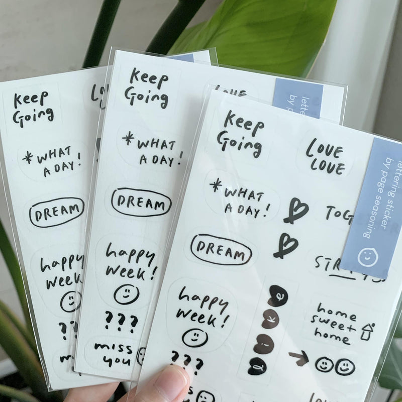 [BONBON] Lettering Sticker Ver.5