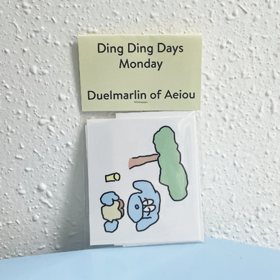 Ding Ding Days sticker/Monday 6 sheets set