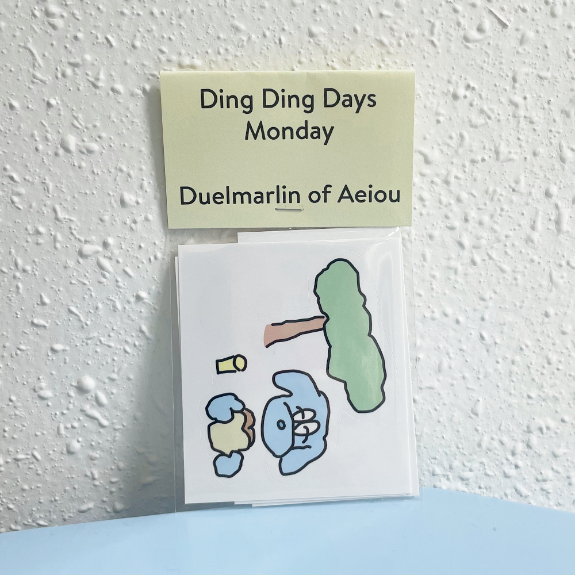 Ding Ding Days ステッカー／Monday 6枚セット