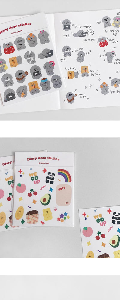 Diary deco sticker pack 12designs