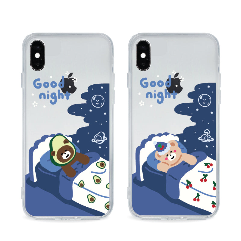 good night bear phone case