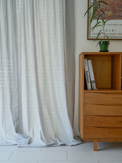 Gray Linen Curtain