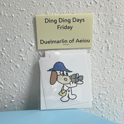 Ding Ding Days ステッカー／Friday 6枚セット