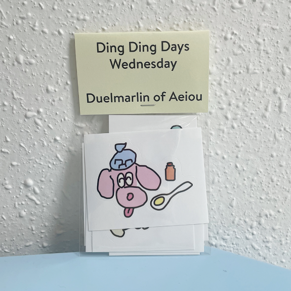 Ding Ding Days ステッカー／Wednesday 6枚セット