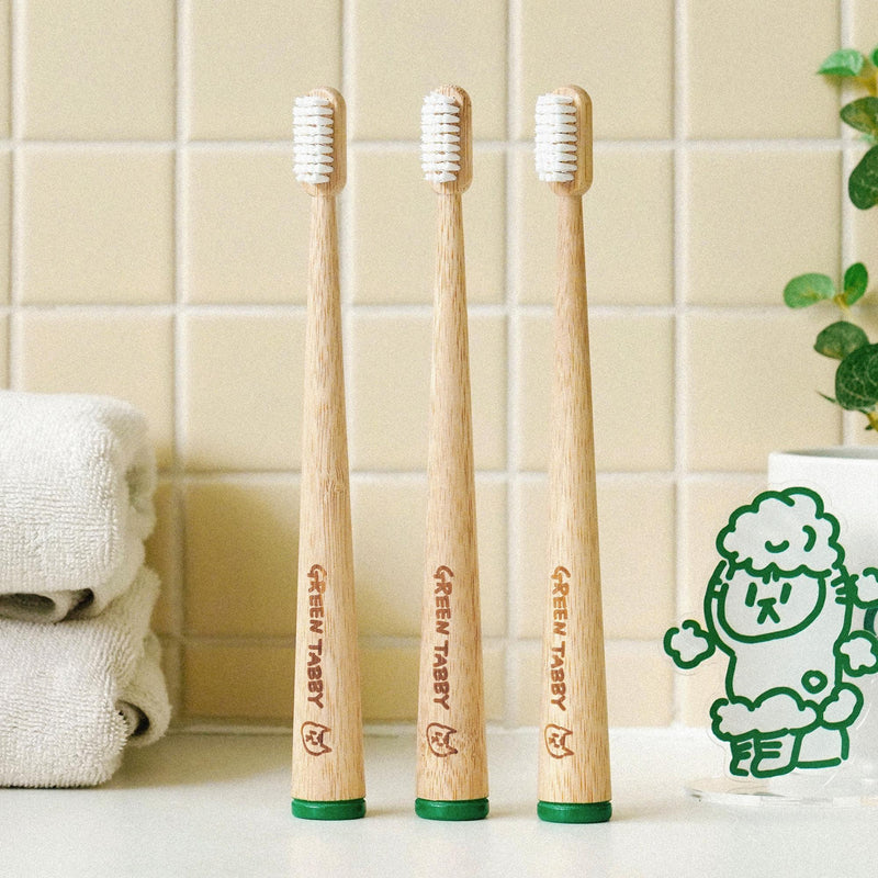 stand up bamboo toothbrush