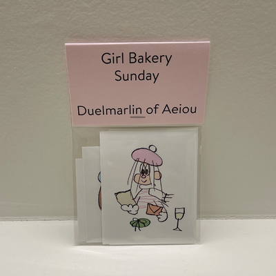 Girl Bakery sticker/Sunday 6 sheets set