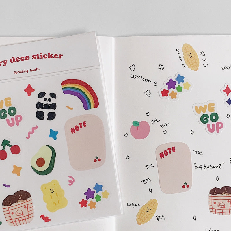 Diary Deco Sticker Pack Welcome Kit