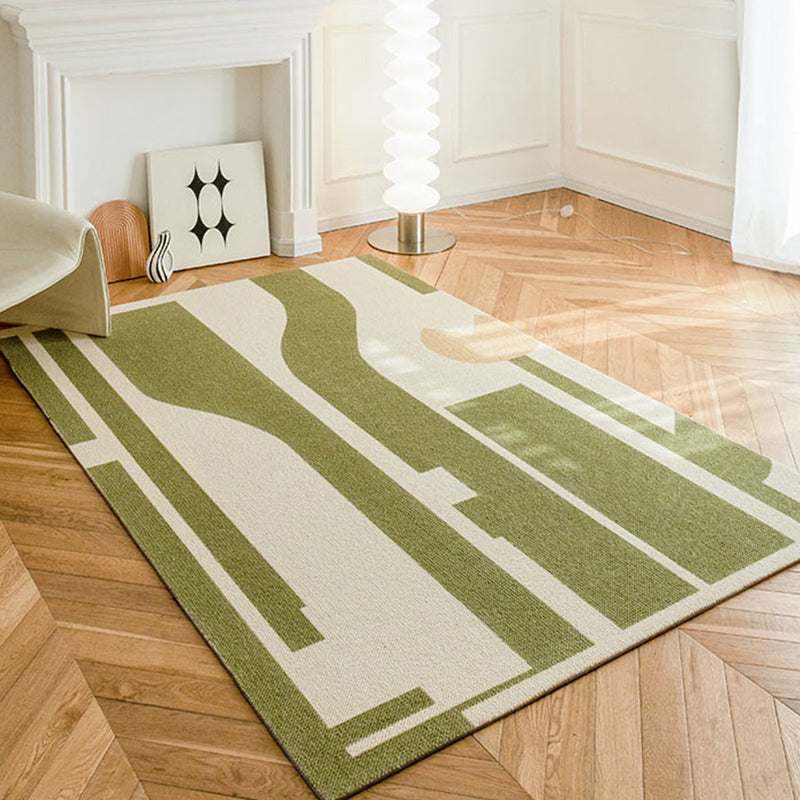 If green wool premium rug