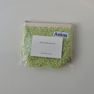 Aeiou Basic Pouch (M Size) Melon Fur