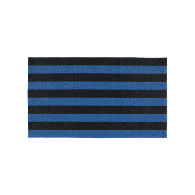 Deep Blue Glad Stripe Coil Mat