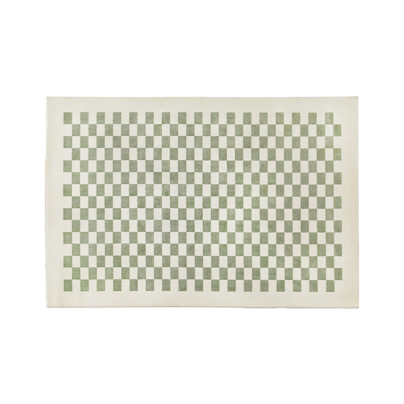 Greeny Checkerboard プレミアムラグ
