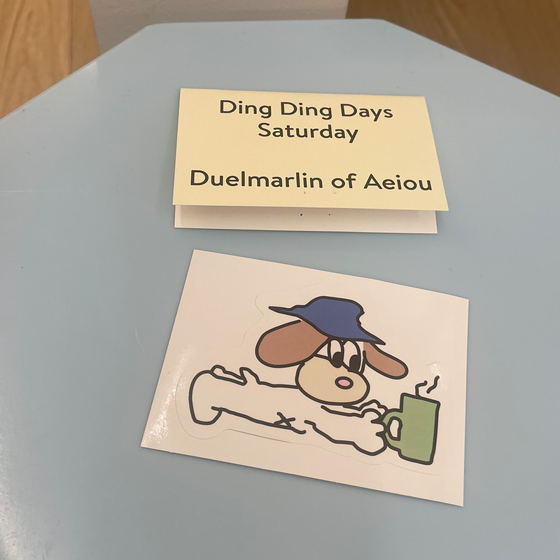 Ding Ding Days Sticker/Saturday Set of 6