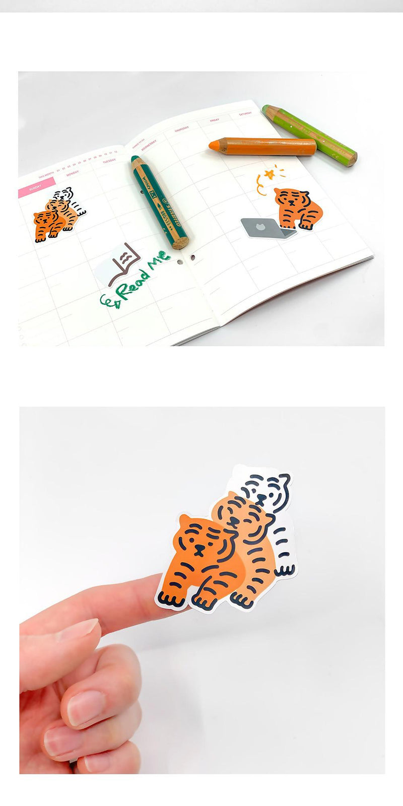 [12PM] three Tiger Peace Sticker