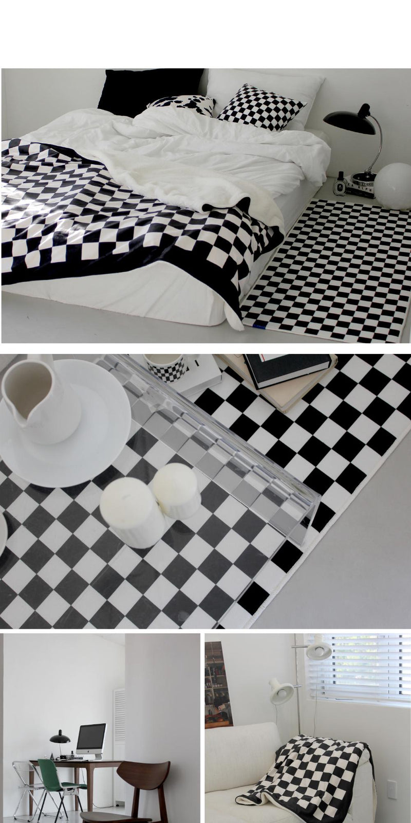 Checkerboard Vivid ロングラグ 3colors
