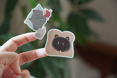 Four Cats (Mong Pong Huyo) Emoji Removable Sticker