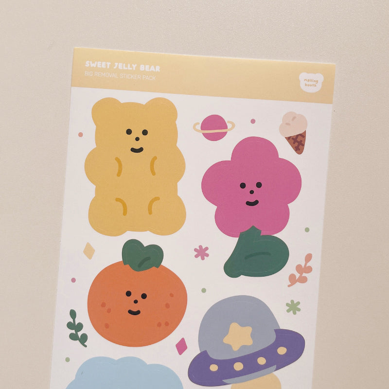 Big Removal Sticker Pack Sweet Jelly Bear