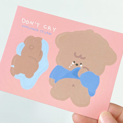 Don't Cry Removable Sticker