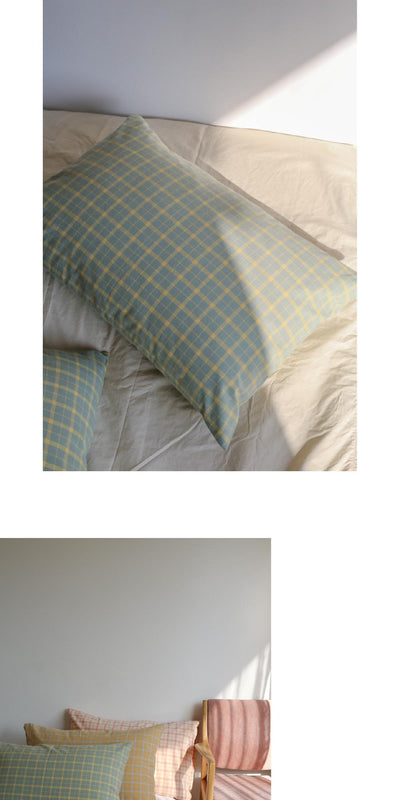 Kamome green pillow cover