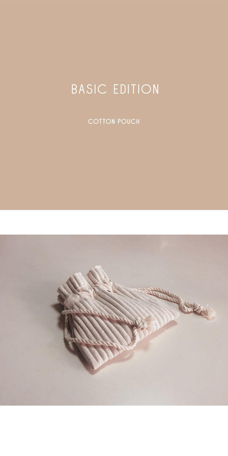 [STANDARD BIEN] cotton pouch