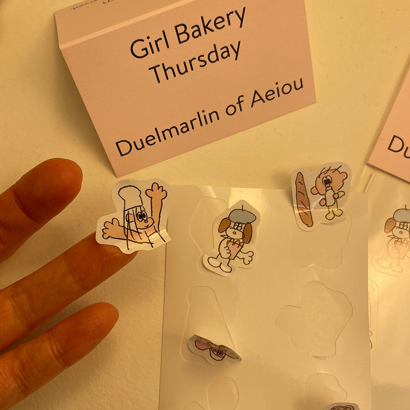 Girl Bakery ステッカー／Thursday 2枚セット