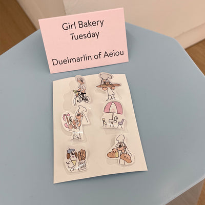 Girl Bakery ステッカー／Tuesday 2枚セット